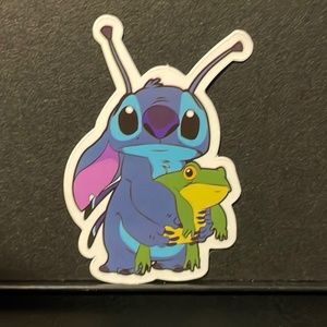 STITCH WITH FROG STICKER